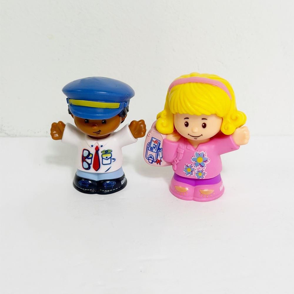 Fisher-Price Little People Travel Together Airplane Pilot Traveler Figures
